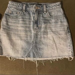 Hollister high waist denim mini skirt